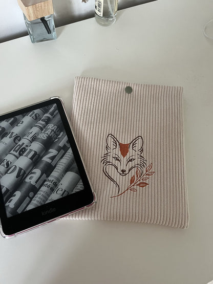 Pochette pression brodée Renard